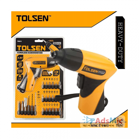 Tolsen Rechargeable Cordless Screw Driver Drill Set.