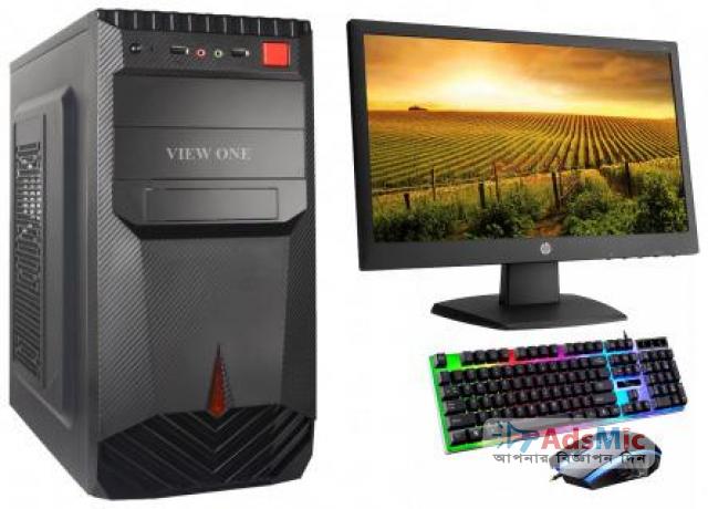 Desktop Core i5 10th Gen 8GB RAM 18.5" HP Monitor