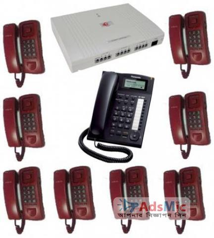 PABX System 8 Line 8 Telephone Full Set Package