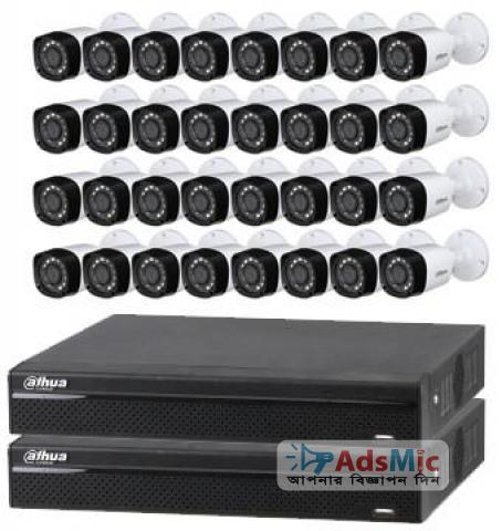 CCTV Package Dahua 32-CH XVR 2MP 32-Pcs HD Camera