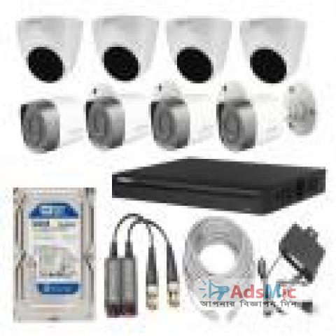 CCTV Package Dahua 8-CH DVR 8 Pcs Full HD Camera