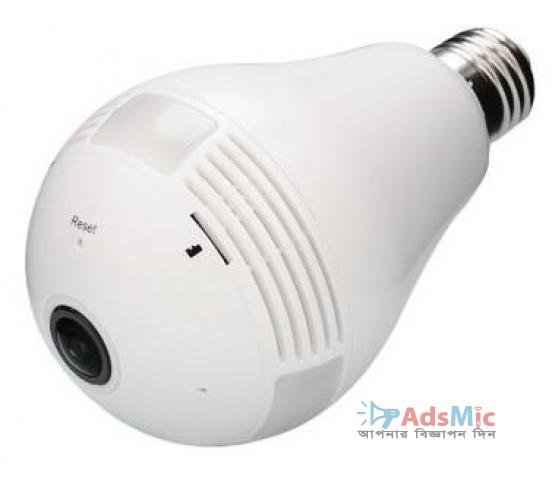 Bulb IP Panaromic CC Camera 1.3 Megapixel WiFi Day / Night