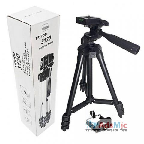 Aluminum Alloy Tripod Camera Stand with Phone Holder