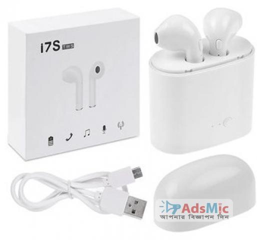 i7s TWS Bluetooth Stereo In-Ear Earphone with Charging Box