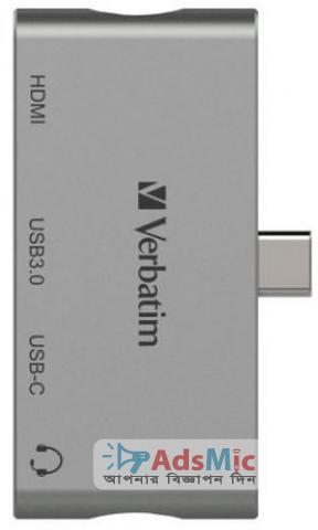 Verbatim USB 3.0 4-in-1 Type-C PD Charging Hub