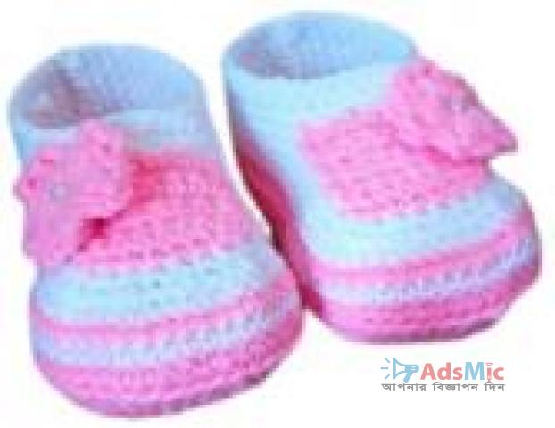 baby Shoe Pink and Blue Mix